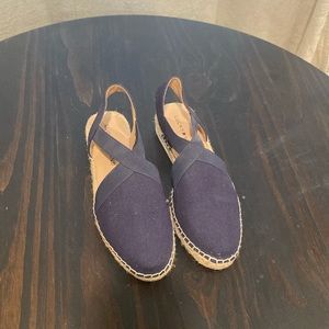 Blue Lucky Brand flat espadrille sandals